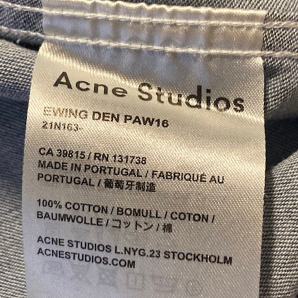 Acne Studios / Denim Button Down Shirts - Picture 5 of 9
